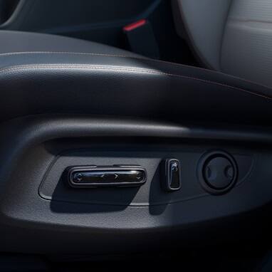 2027 Honda CR-V power seat adjustment controls on the side of the seat (Compact Crossover SUV).